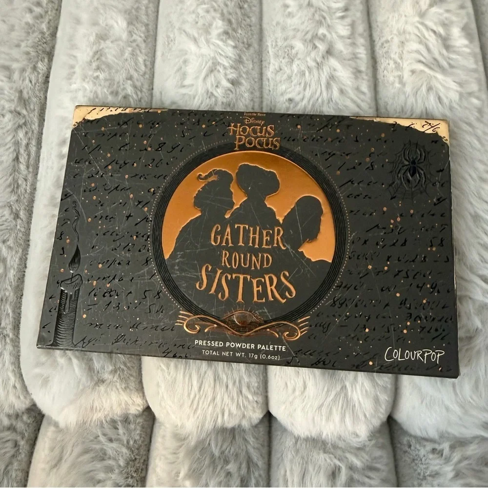 ColourPop Hocus Pocus makeup eye shadow pallet collaboration.